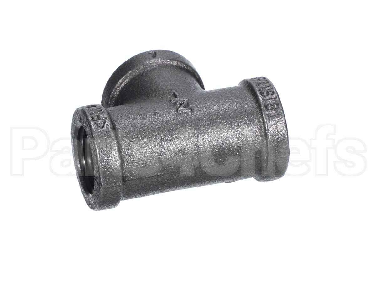 40296 Giles Tee,1/2 Npt Black Pipe