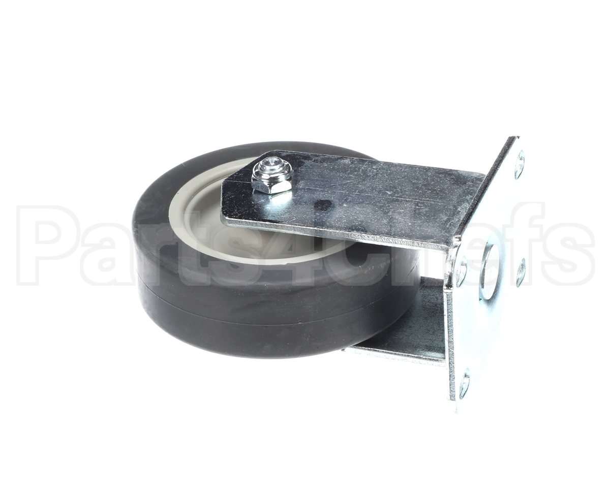 40650 Giles Caster, 5-In, Rigid, Plate Mount