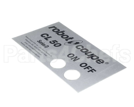 406860 Robot Coupe Cl50D Ul Front Plate