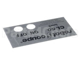 406860 Robot Coupe Cl50D Ul Front Plate