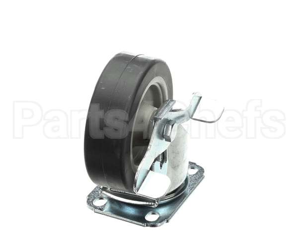 40700 Giles Caster, 5-In, Swivel, W/Brake, Plate Mou