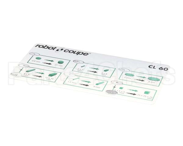 407295 Robot Coupe Cl60 Lateral Disc Plate