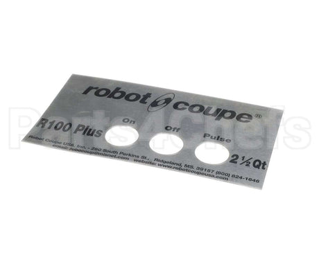 407677 Robot Coupe Front Plate R100 Plus V2
