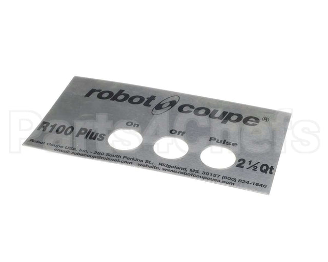407677 Robot Coupe Front Plate R100 Plus V2
