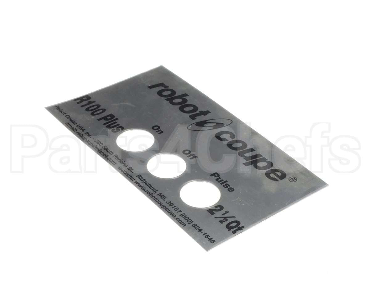 407677 Robot Coupe Front Plate R100 Plus V2