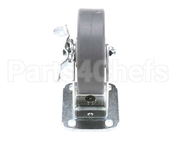 40806 Giles Caster, 5-In, Rigid, W/Brake, Plate Moun
