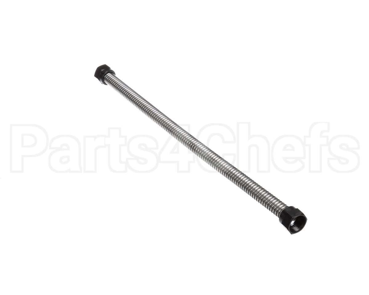 40907 Giles Corrugated Hose, 18-In, Ss, W/Nuts
