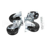 410-00190 Grindmaster Cecilware Casters, Set (2 Fix, 2 Swivel