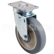41021 Compatible Cambro Caster, Plate(5"Od, Swvl, Gray)