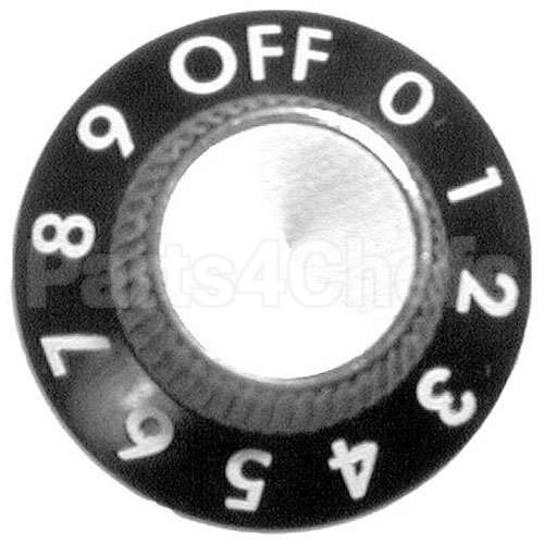 41053 Compatible Savory Knob 1-1/8 D, Off-0-9