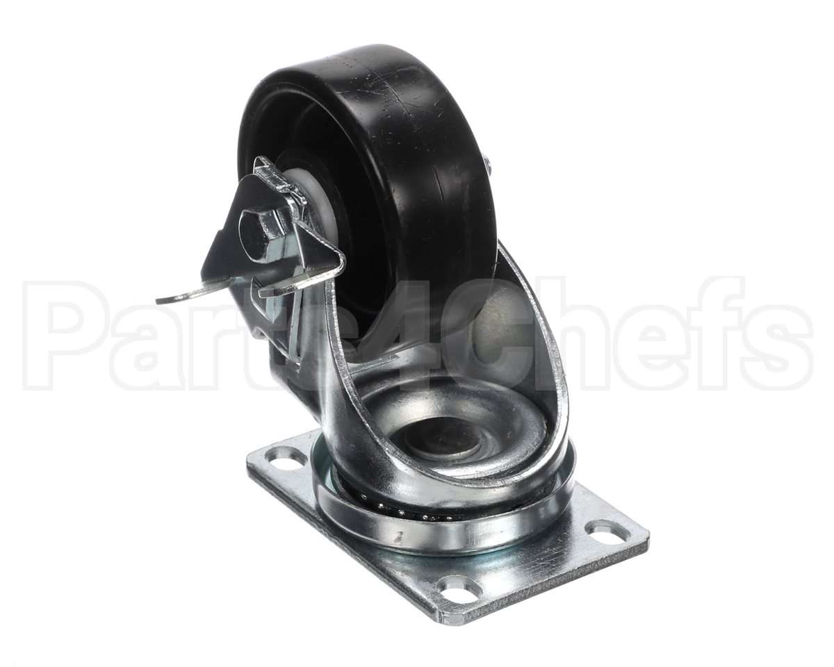 411-043D Beverage Air Caster-3" Plate, Swivel, W/Brake