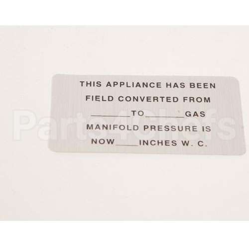 421727-15 Compatible Hobart Convrsion(Gas)Blank Labl