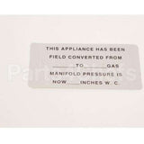 421727-15 Compatible Hobart Convrsion(Gas)Blank Labl