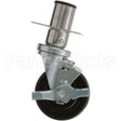 421893-1 Compatible Hobart Caster, Plate Mount - 4", W/Brake