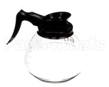 42400.0101 Bunn Decanter,Glass-Blk 12Cup 1Pk