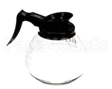 42400.0101 Bunn Decanter,Glass-Blk 12Cup 1Pk