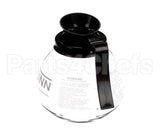 42400.0101 Bunn Decanter,Glass-Blk 12Cup 1Pk
