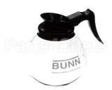 42400.0103 Bunn Decanter,Glass-Blk 12C 3/Cs