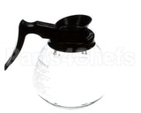 42400.0103 Bunn Decanter,Glass-Blk 12C 3/Cs