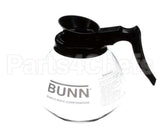 42400.0103 Bunn Decanter,Glass-Blk 12C 3/Cs