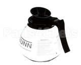 42400.0103 Bunn Decanter,Glass-Blk 12C 3/Cs