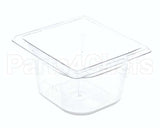 43581 Silver King Pan 1/6 Size 4 In Deep Plastic