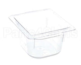 43581 Silver King Pan 1/6 Size 4 In Deep Plastic