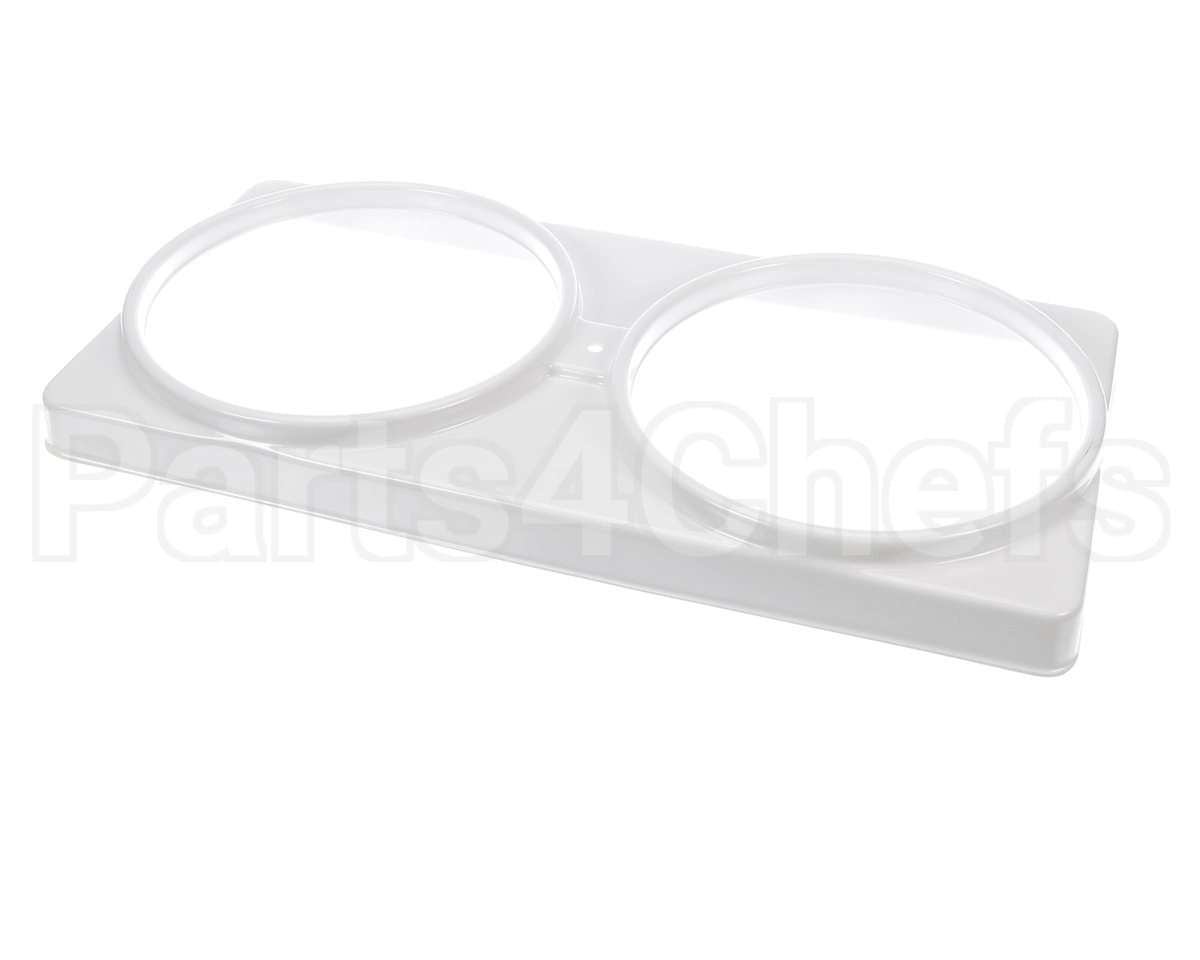 44-01139 Master-Bilt 2-Hole Can Holder Dd's White