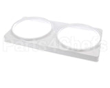 44-01139 Master-Bilt 2-Hole Can Holder Dd's White
