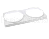 44-01139 Master-Bilt 2-Hole Can Holder Dd's White