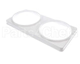 44-01139 Master-Bilt 2-Hole Can Holder Dd's White