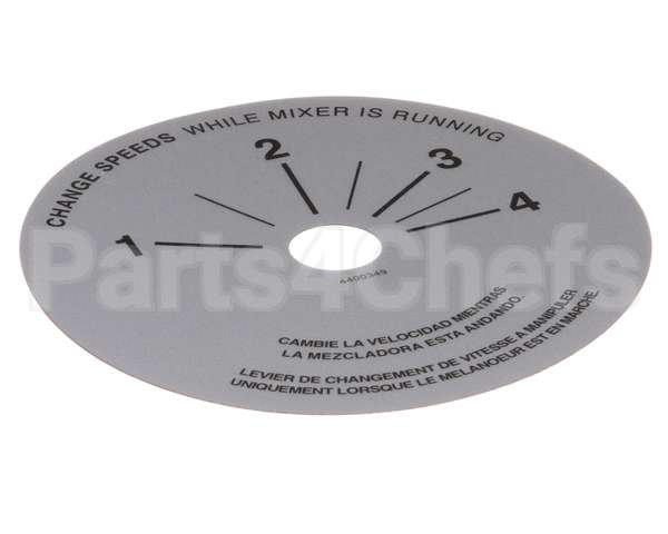 4400349 Univex Label,Srm20-40 Speed Control (98)(P)