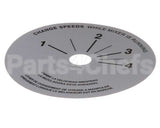 4400349 Univex Label,Srm20-40 Speed Control (98)(P)