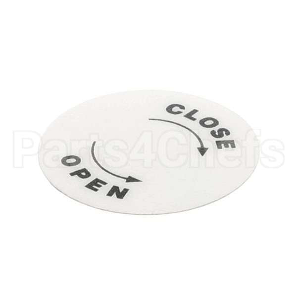 4400518 Compatible Univex Label, Open/Close Bc18
