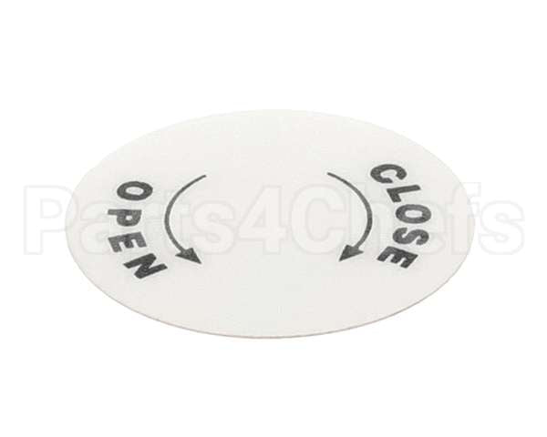 4400518 Univex Label, Open/Close Bc18