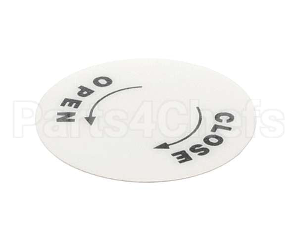4400518 Univex Label, Open/Close Bc18