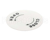 4400518 Univex Label, Open/Close Bc18
