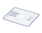 44030 Henny Penny Decal-Hcw-Kfc Water Control
