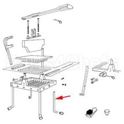 4409 Compatible Vollrath Leg, Lettuce King Iv M# 4400