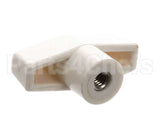 45-01286 Master-Bilt Knob, 1/4-20, White Plastic Tw