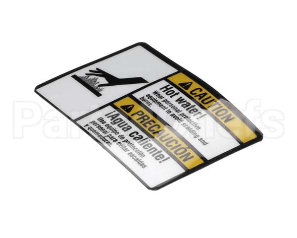 45164 Power Soak Systems Label Caution Hot Water