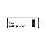 4518 Compatible Traex Sign, Fire Extinguisher, 3X9"
