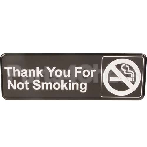4521 Compatible Traex Sign, No Smoking, Blk