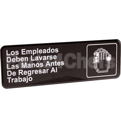 4531 Compatible Traex Sign, Wash Hands, In Spanish