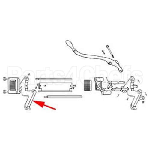 45609-1 Compatible Vollrath Leg, Front (Model 29)