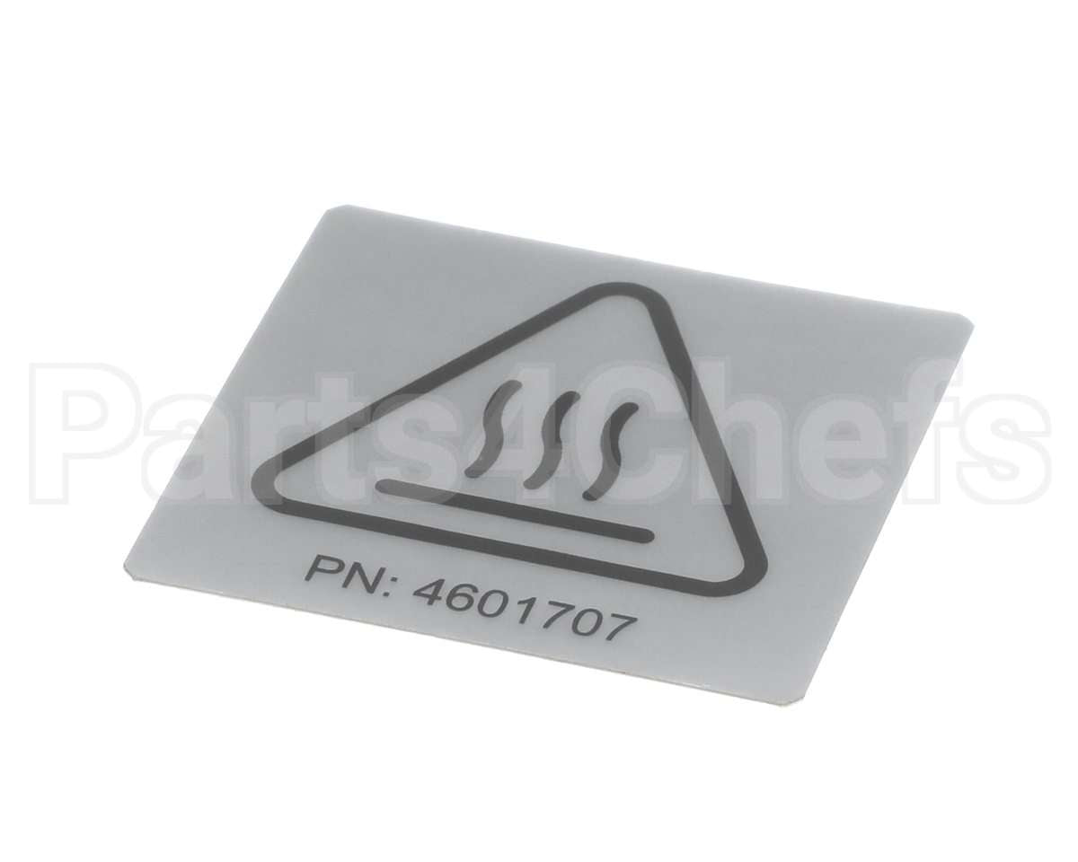 4601707 Garland Label - Iso Caution Hot