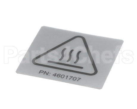 4601707 Garland Label - Iso Caution Hot