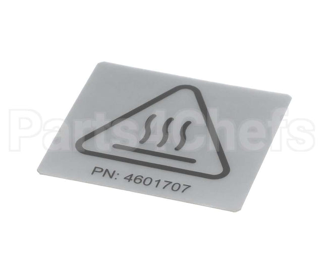 4601707 Garland Label - Iso Caution Hot