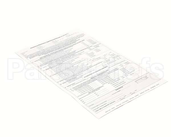 4603181 Garland Preventive Maintenance/ Certif