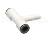 46058.0000 Bunn Tee, .25 Od Tube X .25 Push-To-Conn